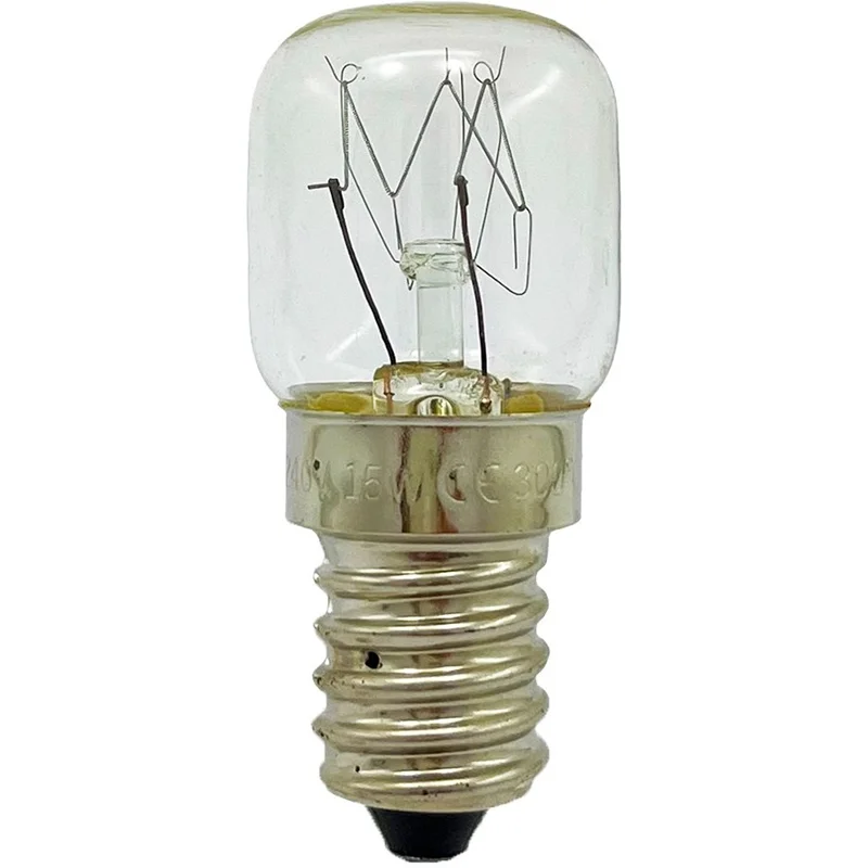 لامپ فر 220 ولت 15 وات مدل 300 درجه سانتیگراد کد 15W-T22-OVEN-300o-E14 پایه شمعی (E14)