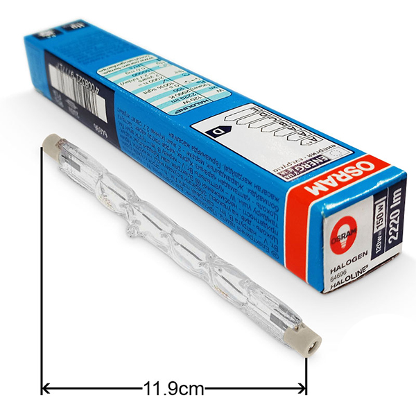 لامپ مدادی 220 ولت 120 وات (معادل 150 وات) اسرام مدل 64696 پایه R7S