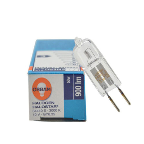 لامپ هالوژن 12 ولت 50 وات اسرام مدل 64440 پایه سوزنی (GY6.35)